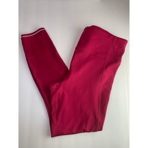 Athleta Capri Cropped Leggings Mesh Panel Calf Women Medium